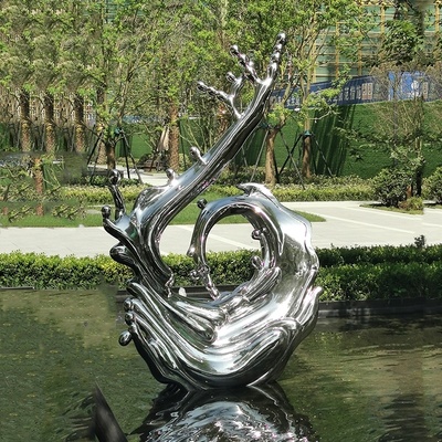 不銹鋼抽象雕塑 現(xiàn)代景觀藝術(shù)中的創(chuàng)意表達(dá)